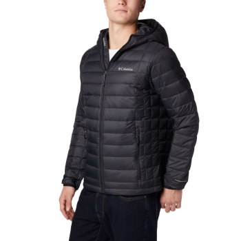 Columbia Muške Jakne - Voodoo Falls 590 TurboDown Hooded Tall Crne | SHAX-40258